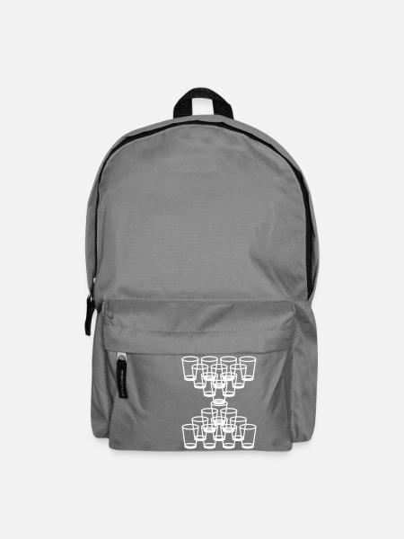 Bierpong - Rucksack - Mittelgrau