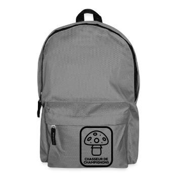 Mushroom / Champignon / Pilz / Picking - Backpack - elephant grey - Front