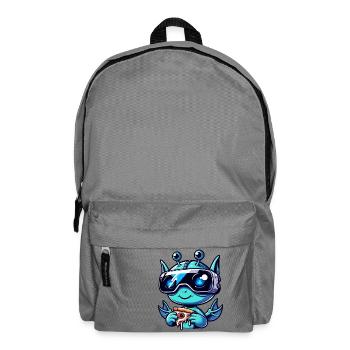 Alien Sci-Fi VR Pizza Party, Alien Amusement - Backpack - elephant grey - Front