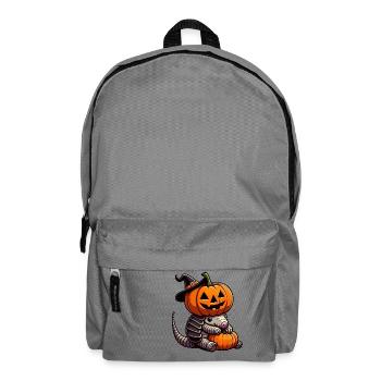Mignon Halloween Armadillo Sorcière Citrouille - Sac à dos - gris éléphant - Devant