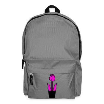 Flower - Backpack - elephant grey - Front