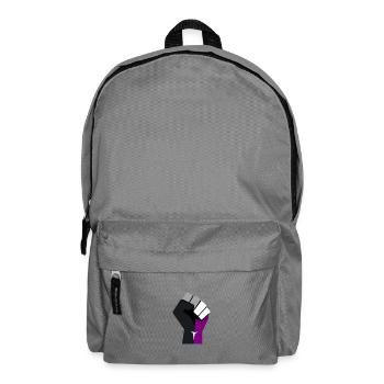asexuell erhobene Faust - Rucksack - Mittelgrau - Vorne