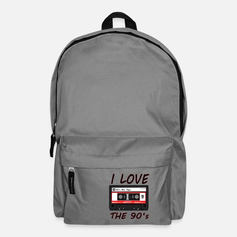 I Love The 90's 90s, 90s, dance, music, nineties - Backpack - elephant grey