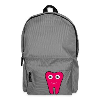 Dental office logo tooth - Backpack - elephant grey - Front
