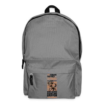 Pêche et Český fousek - Sac à dos - gris éléphant - Devant