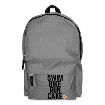 Swim Bike Run Cake - Backpack - elephant grey - Front