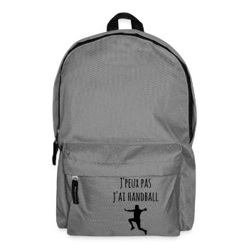 Je peux pas j'ai handball - Sac à dos - gris éléphant - Devant