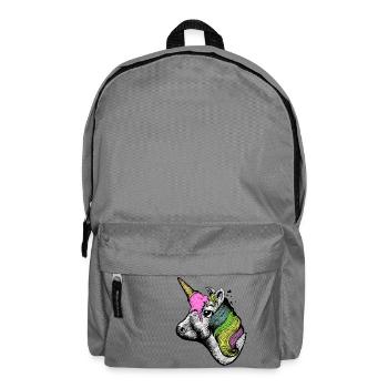 Einhorn - Rucksack - Mittelgrau - Vorne