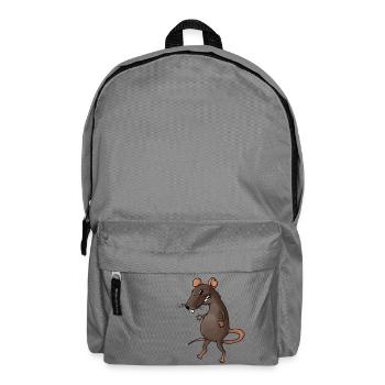 rat rat cheese kaese animal animals - Backpack - elephant grey - Front