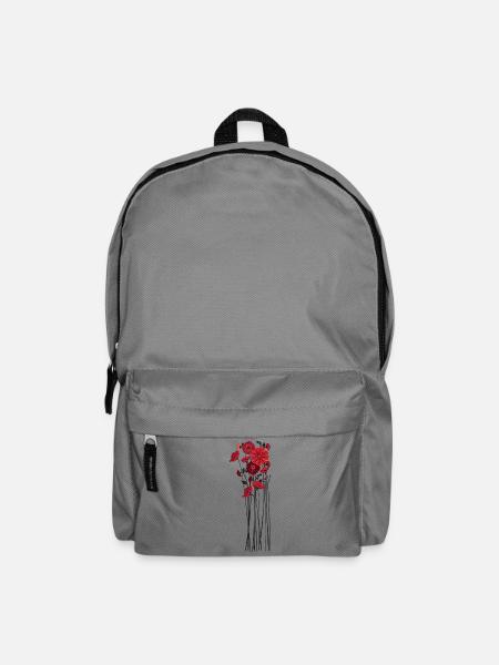 Illustration de fleurs de galets - Sac à dos - gris éléphant