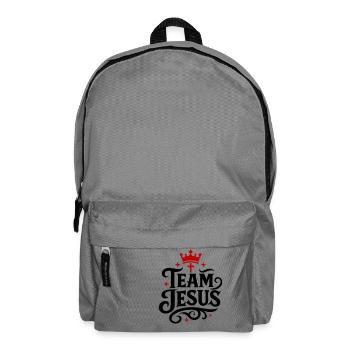 Team Jesus Crown - Backpack - elephant grey - Front