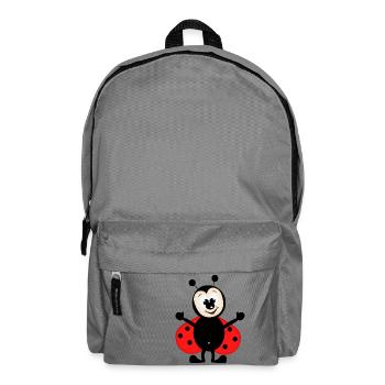Marienkäfer - Rucksack - Mittelgrau - Vorne