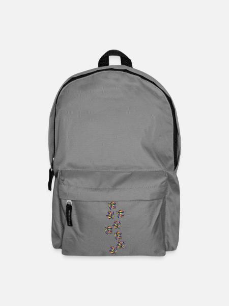 Blätter Herbst Bunt Ahorn - Rucksack - Mittelgrau