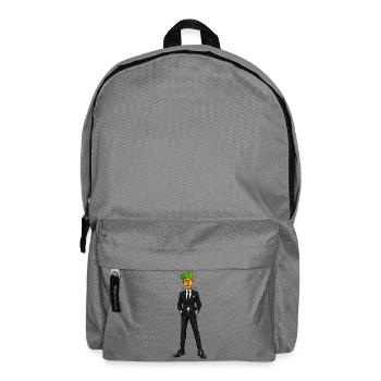 Bunter Anzugträger Portrait - Rucksack - Mittelgrau - Vorne