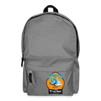 Best Trucker, Lkw Trucker Design - Rucksack - Mittelgrau - Vorne
