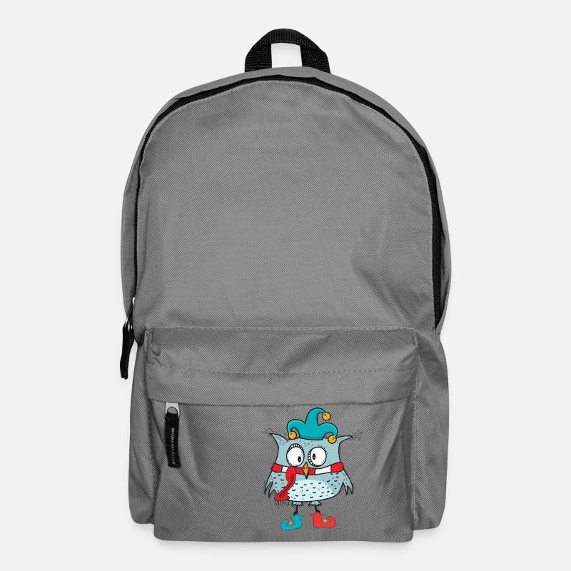 Karneval Fasching Eule - Rucksack - Mittelgrau