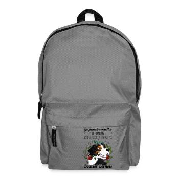 Le bonheur Bouvier Bernois - Sac à dos - gris éléphant - Devant