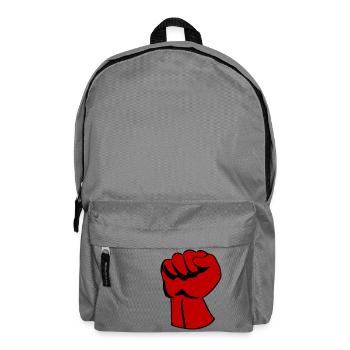 Cartoon fist - Backpack - elephant grey - Front