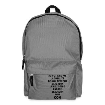 Si je veux, je peux - Sac à dos - gris éléphant - Devant