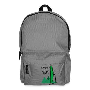 Wandernde Gurke (c) - Rucksack - Mittelgrau - Vorne