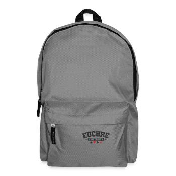 Euchre University Kartenspiel Spielkarten - Rucksack - Mittelgrau - Vorne