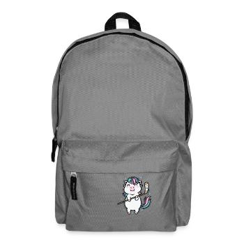 Einhorn beim Hockey Fabelwesen Sport - Rucksack - Mittelgrau - Vorne