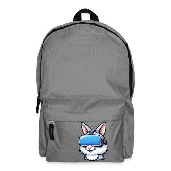 VR Gamer Bunny: Digital Game Adventure - Backpack - elephant grey - Front