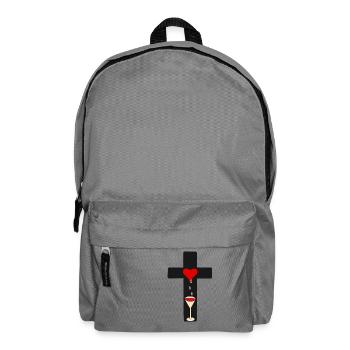 Kreuz Kreuze Kruzifix Horror Halloween - Rucksack - Mittelgrau - Vorne