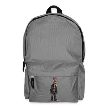 Urbaner Clown im Lederlook - Rucksack - Mittelgrau - Vorne