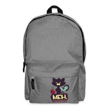 Katze - Vogel - Tiere Haustier niedlich - whatever - Rucksack - Mittelgrau - Vorne