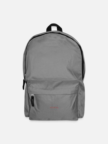 Antifascista Typo Collage rot/grau/transparent - Rucksack - Mittelgrau