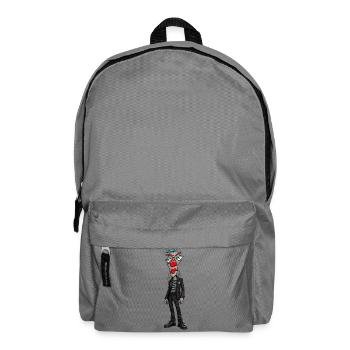 Abstrakte Maskenheld im Punklook - Rucksack - Mittelgrau - Vorne