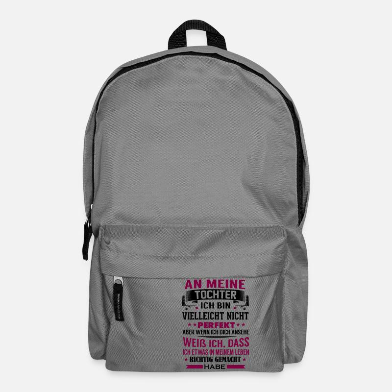 An meine Tocher - Perfekt - Rucksack - Mittelgrau