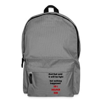 Électricien électricien électricien - Sac à dos - gris éléphant - Devant