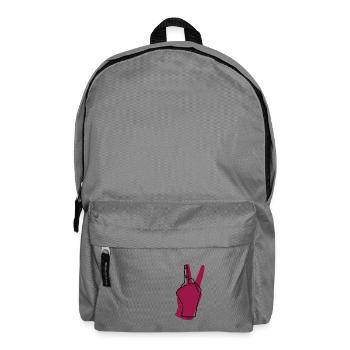 peace wine - Rucksack - Mittelgrau - Vorne