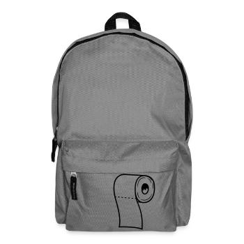 rouleau toilette papier papier toilette toilette toilette wc b - Sac à dos - gris éléphant - Devant