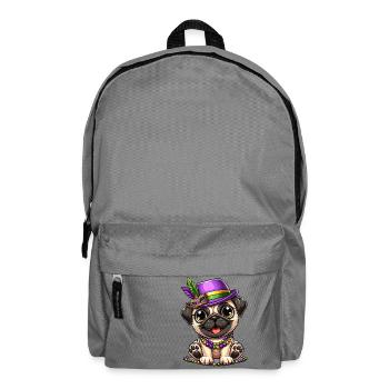Carlin comique de Mardi Gras - Sac à dos - gris éléphant - Devant