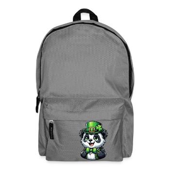 St. Patrick's Panda Feier - Rucksack - Mittelgrau - Vorne