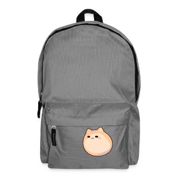 Blobby Cat - Cute Cat Pet Comic - Backpack - elephant grey - Front