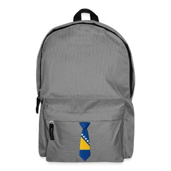 Bosnia Tie – Flag Design - Backpack - elephant grey - Front