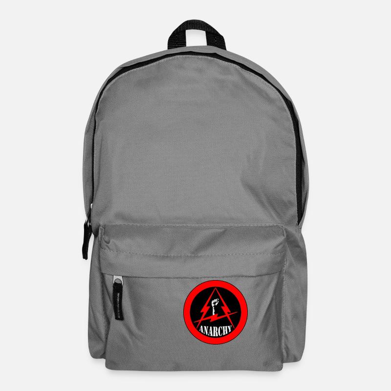 rote Anarchie - Rucksack - Mittelgrau