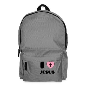 I Love Jesus - Sac à dos - gris éléphant - Devant