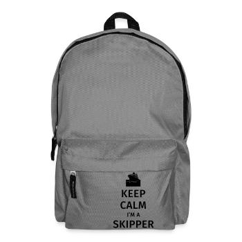 Keep Calm I'm a Skipper - Sac à dos - gris éléphant - Devant