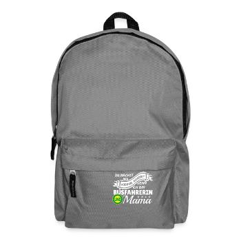 Ich bin Busfahrerin und Mama - Rucksack - Mittelgrau - Vorne