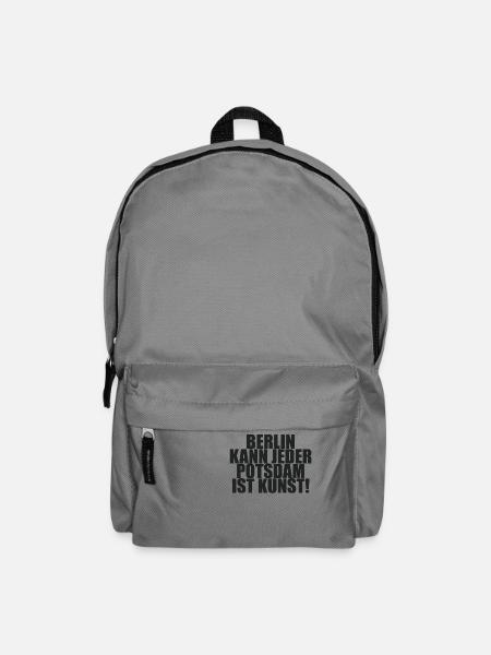 Berlin kann jeder POTSDAM ist Kunst - Rucksack - Mittelgrau