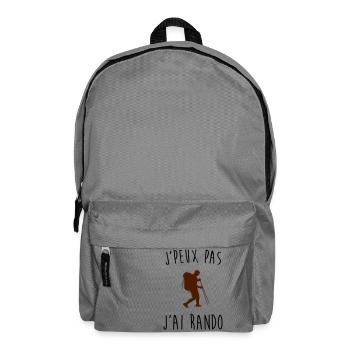 j'peux pas j'ai rando - Sac à dos - gris éléphant - Devant