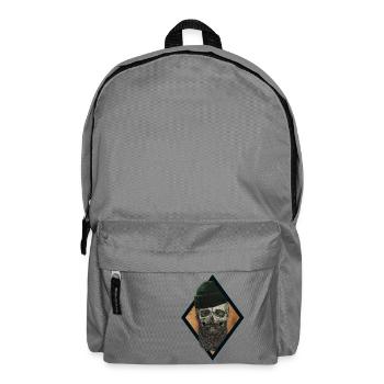 Pêcheur de crâne de barbe - Sac à dos - gris éléphant - Devant
