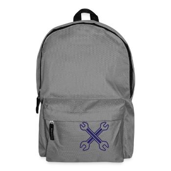 Crossed wrench - Backpack - elephant grey - Front