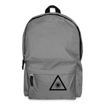 Hazard Symbol - Laser Light - Backpack - elephant grey - Front