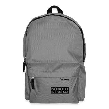 nobody_is_perfect - Sac à dos - gris éléphant - Devant